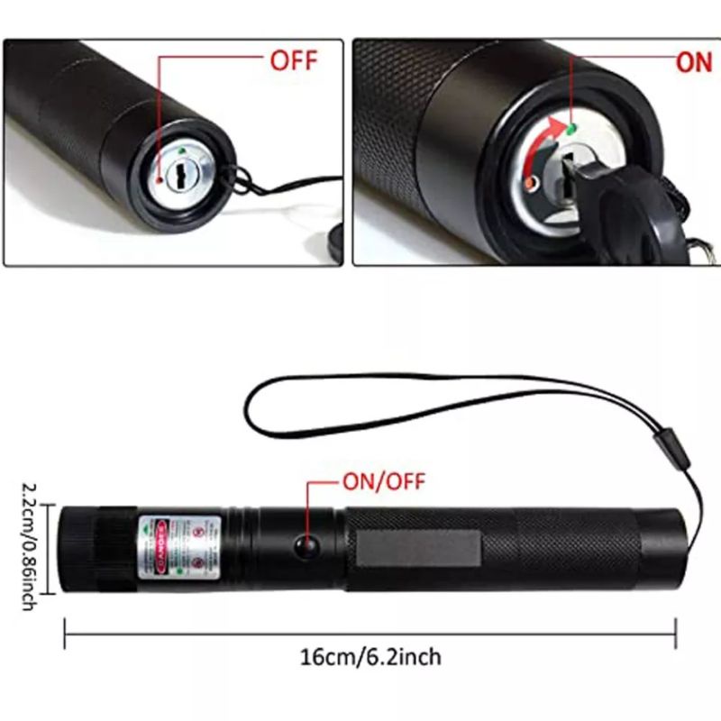 laser-pointer-เลเซอร์พอยเตอร์-แรงสูง-ลำแสงไฟสีแดง-ส่องไกล-แสงแรงมาก-ใช้เล็งชี้จุด