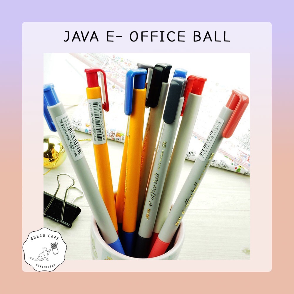 ภาพหน้าปกสินค้าปากกาลูกลื่น JAVA E-Office 0.5,0.7,1.0mm.