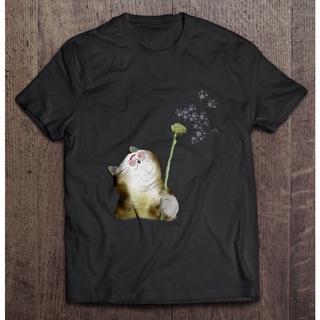 [S-5XL] เสื้อยืด พิมพ์ลายแมว Dandelion น่ารัก สไตล์คลาสสิก แฟชั่นสําหรับผู้ชาย
