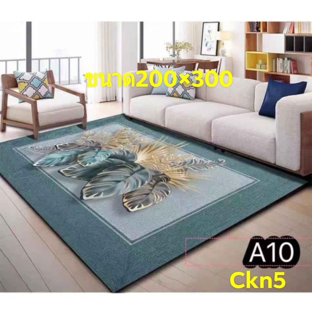 พรม พรมปูพื้น พรม 3 D พรมพิมพ์ลาย เสื่อ เสื่อปูพื้น ขนาด 200*300 (ม้วน ...