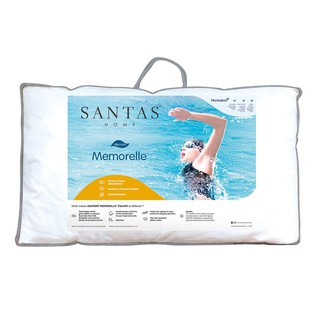 หมอนหนุน SANTAS MEMORELLE 19X29 นิ้ว สีขาว เติมเต็มช่วงเวลาแห่งการพักผ่อนได้อย่างเต็มอิ่ม ด้วยหมอนหนุน จาก SANTAS ผลิตแล