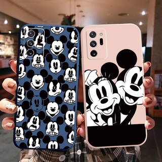 เคสโทรศัพท์มือถือ ขอบสี่เหลี่ยม ลายมิกกี้เมาส์น่ารัก สําหรับ Samsung Galaxy Note 20 Ultra A30 A20 A50S A10 A12 M12 M10