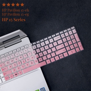 แผ่นซิลิโคนครอบแป้นพิมพ์แล็ปท็อป สําหรับ HP Pavilion 15-eh0091AU 15 Series 15 นิ้ว HP 15-eg0010tx 15.6 นิ้ว