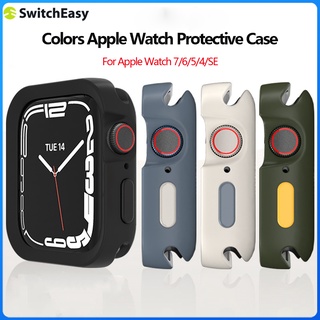 Switcheasy เคสนาฬิกาข้อมือ TPU กันกระแทก สําหรับ Apple Watch 7 6 5 4 SE 40 41 มม. 44 45 มม. 2021