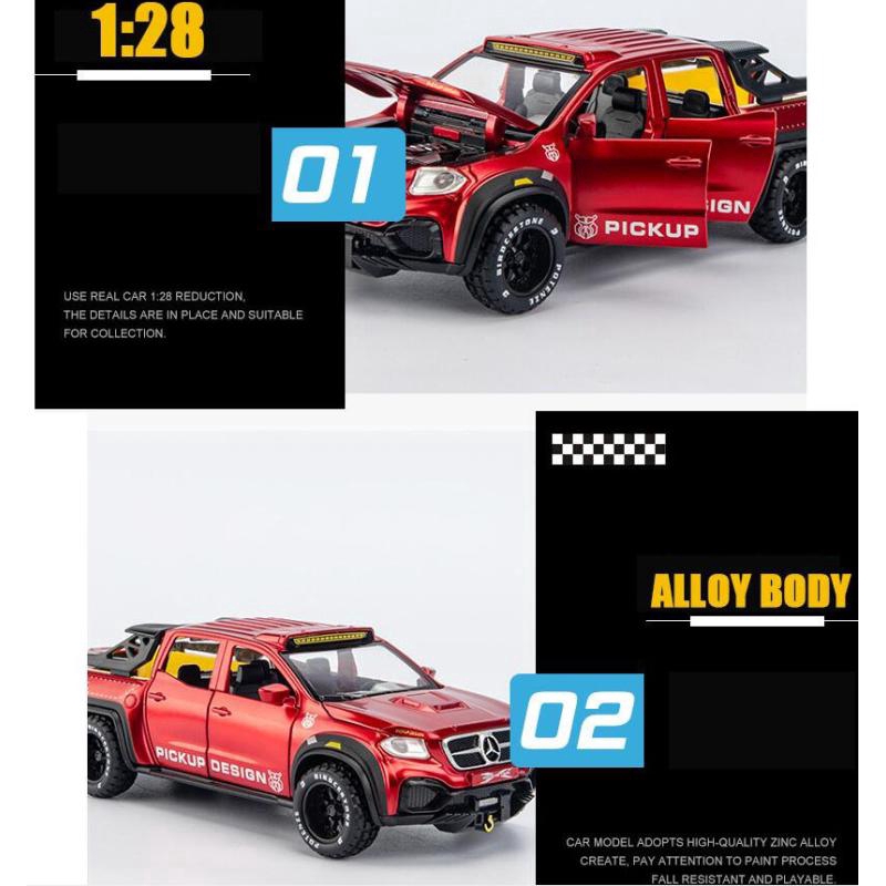 โมเดลรถปิ๊กอัพ-1-28-mercedes-benz-x-class-exy-6x6-ของเล่นสําหรับเด็ก