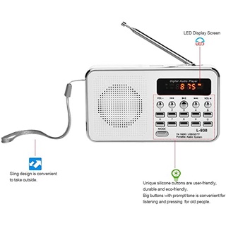 เครื่องเล่นวิทยุ รุ่น L-938 Audio player วิทยุพกพา