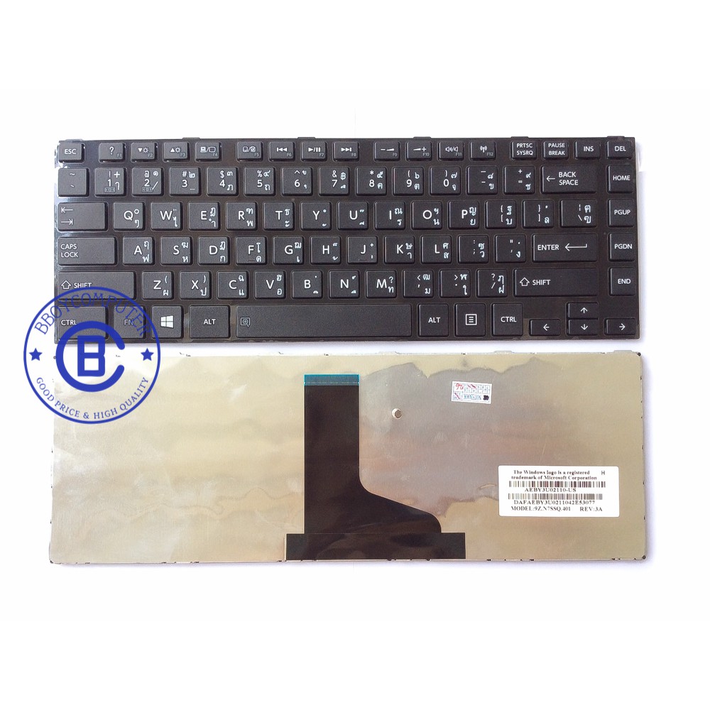 toshiba-keyboard-คีย์บอร์ด-toshiba-satellite-l800-l805-l830-l835-l840-c800-c840-c845-c845-m840-ไทย-อังกฤษ