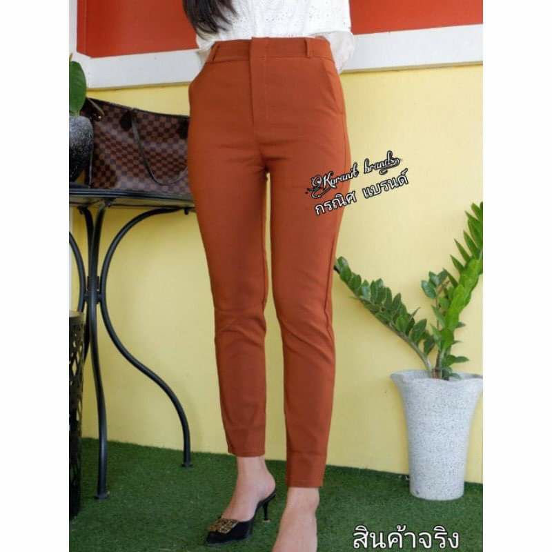 กางเกง-7-ส่วน-ผ้าไอวี่-ใส่ทำงาน-ใส่เที่ยว-ทรงสวย