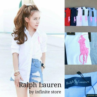 Ralph Lauren Big Sweet Pink Pony Classic Shirt ทรง classic ผ้า Japan Oxford