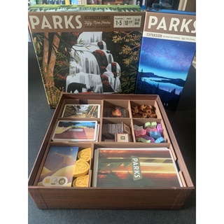 [Plastic] Parks Board Game + Nightfall Expansion: Organizer - กล่องจัดเก็บอุปกรณ์สำหรับเกมพาร์คส และภาคเสริม