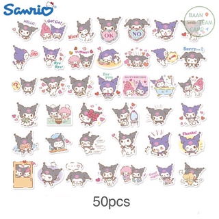 สติ๊กเกอร์ Kuromi 95 คุโรมิ 40 ชิ้น ซานริโอ้ sanrio มายเม มาย เมโลดี้ Mymelody มายเมโลดี้ คิด คิต ตี้ hello kitty คิตตี้