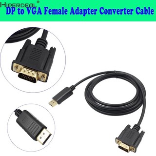 DP To VGAหญิงสายแปลงสำหรับโปรเจคเตอร์DTVทีวีHDVD 1080P 1.5เมตร