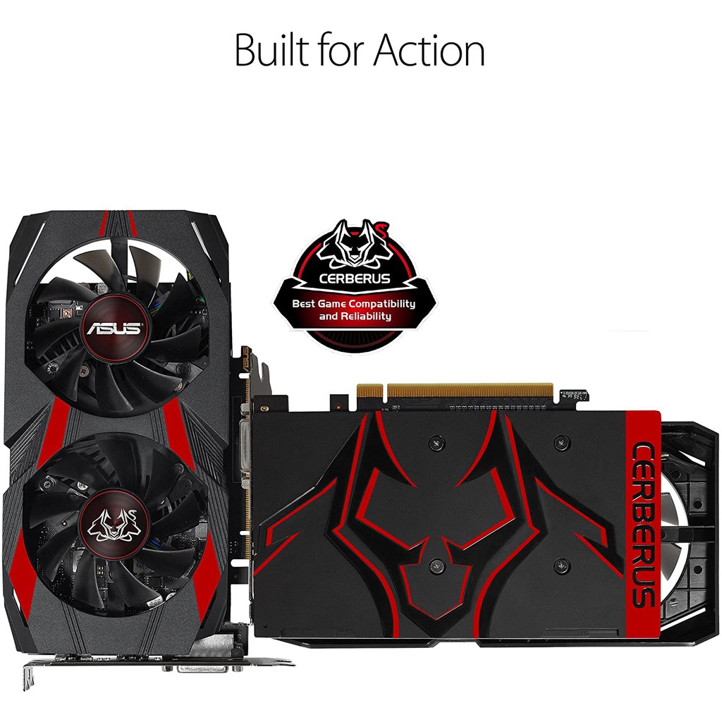 ASUS Cerberus GeForce GTX 1050 Ti 4GB OC Edition GDDR5 Gaming Graphics ...