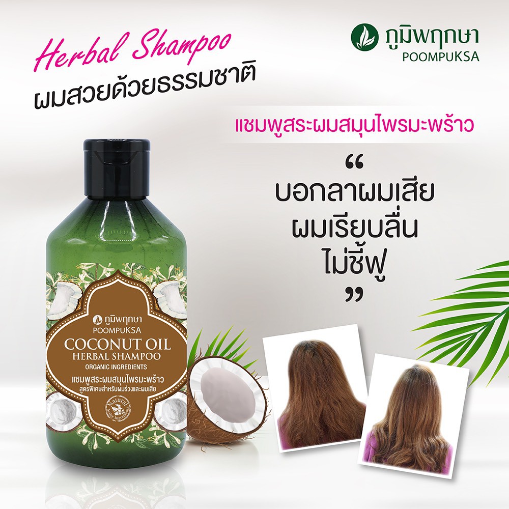 ถูก-amp-แท้-แชมพูสมุนไพรออร์แกนิค-ภูมิพฤกษา-250กรัม-poompuksa-herbal-shampoo-organic-250g