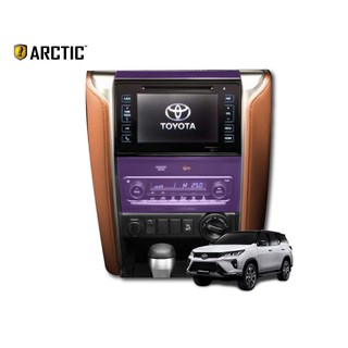 ARCTIC ฟิล์มกันรอยรถยนต์ ภายในรถ PianoBlack Toyota Fortuner (2020)- บริเวณคอนโซลกลาง+ที่ปรับแอร์