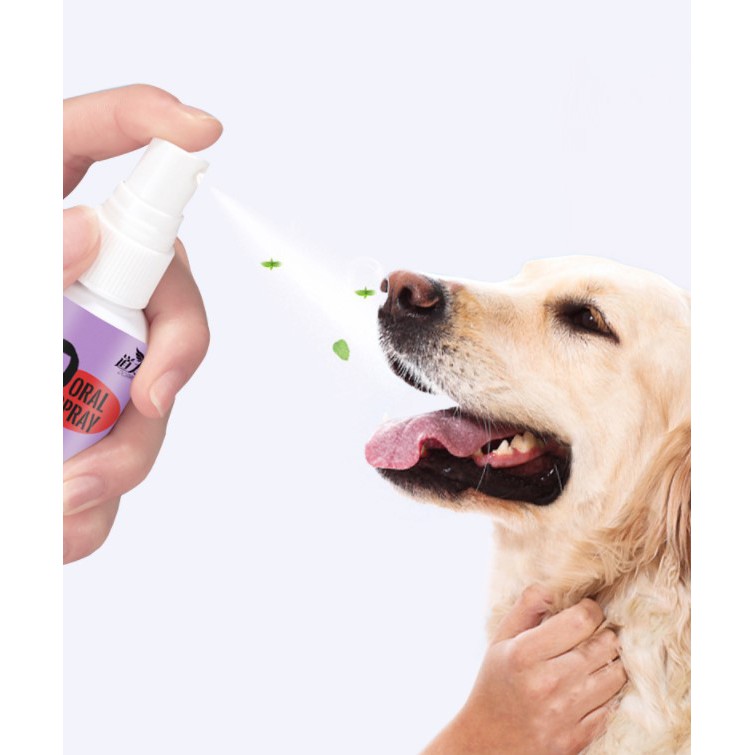 สเปรย์ฉีดช่องปากสัตว์เลี้ยง-120-มล-น้ำยาบ้วนปาก-ทำความสะอาดช่องปาก-สุนัข-แมว-ลดกลิ่นปาก