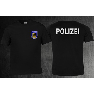 5rko【พร้อมส่ง】เสื้อยืดคอกลม พิมพ์ลายตํารวจ bundespolizie City Berlin แฟชั่นฤดูร้อน สําหรับผู้ชายสามารถปรับแต่งได้