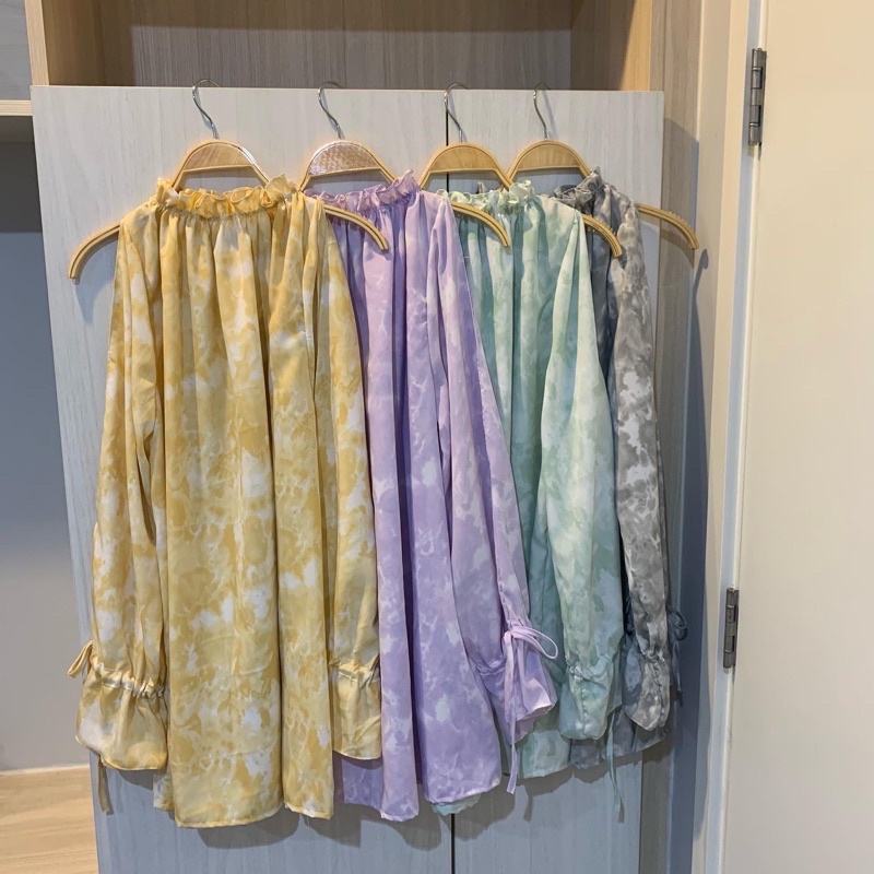 ชุดเดรสคอระบาย-เนื้อผ้านิ่ม-พริ้ว-lady-oversized-dress