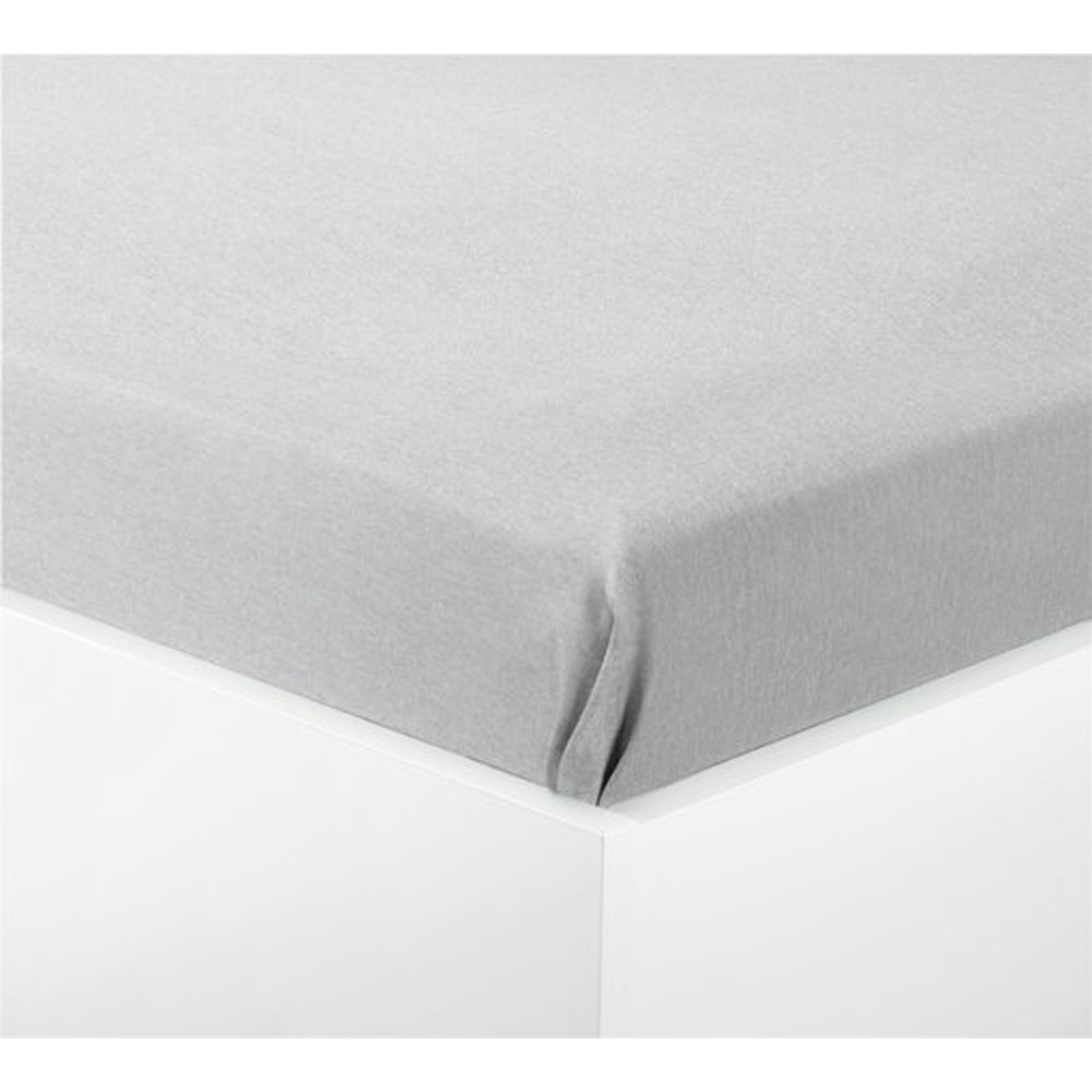 JYSK ผ้าปูที่นอน 140x250 เทาอ่อน (ผ้าปูเตียง ผ้าฝ้าย) Shopee Thailand