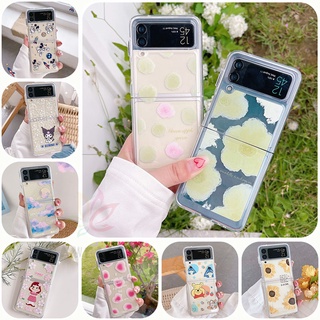 เคสโทรศัพท์มือถือ PC แข็ง แบบใส กันกระแทก ลายการ์ตูนน่ารัก สร้างสรรค์ สําหรับ Samsung Galaxy Z Flip 4 Z Flip 3 Zflip Z Flip 4 Z Flip 3 Z