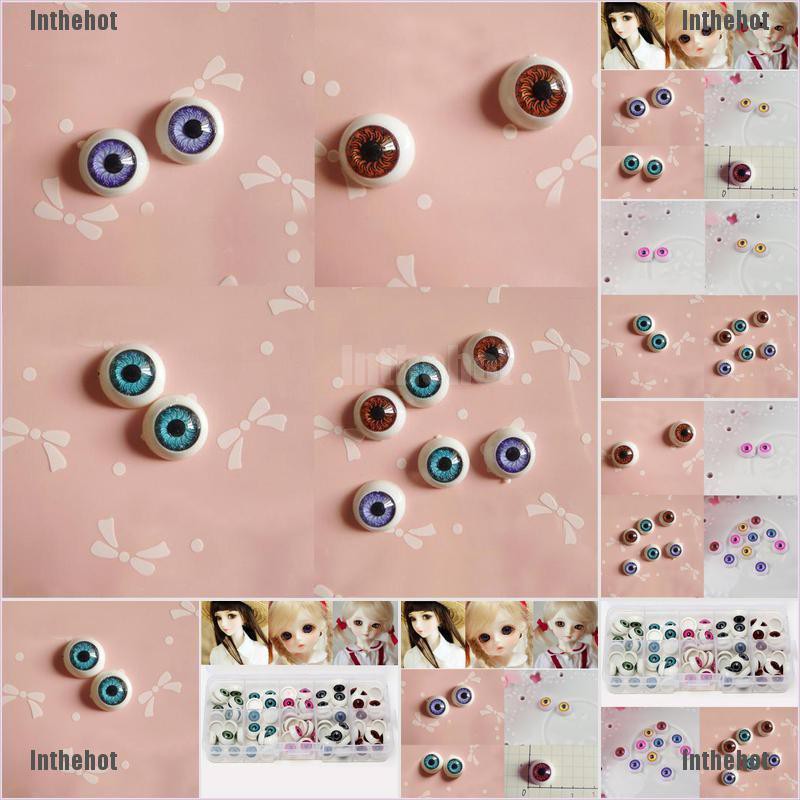 ลูกตาปลอม ขนาด 12 มม. 1 คู่ / ชุด สําหรับตุ๊กตา | Shopee Thailand