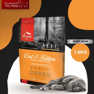 Orijen Cat&amp;Kitten ออริเจน รส ไก่+ไข่+ปลา 1.8 kg (กิโลกรัม)