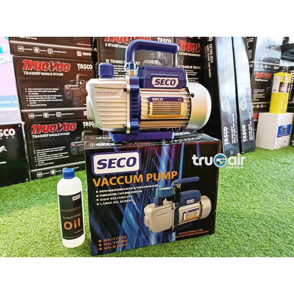 ภาพสินค้าแว็คคั่มปั้ม SECO VACCUM PUMP VK115 / 51-57 L/MIN ใช้ไล่ระบบ ทำสุญญากาศ แอร์ เครื่องปรับอากาศ เครื่องเย็น จากร้าน trueairservice บน Shopee ภาพที่ 8