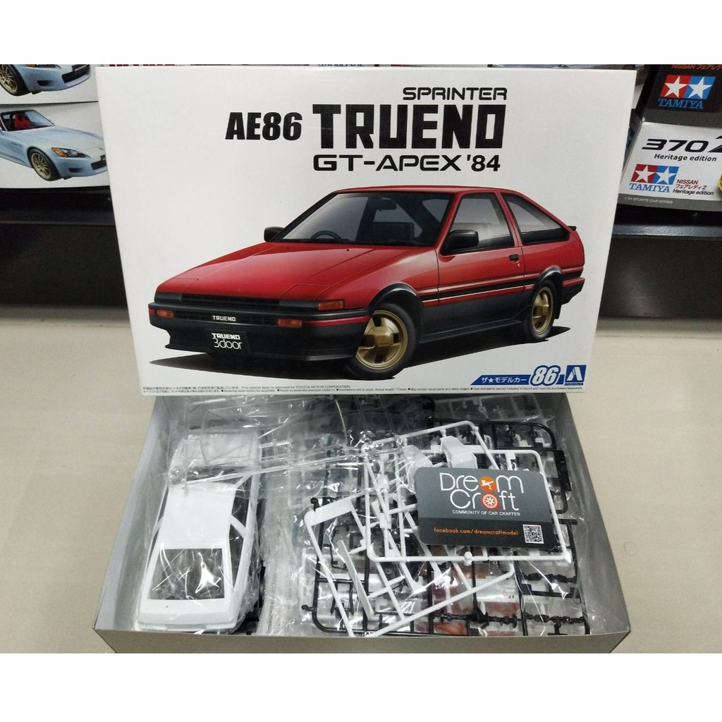 aoshima-1-24-toyota-ae86-sprinter-trueno-gt-apex-84-โมเดลรถยนต์-model-dreamcraft