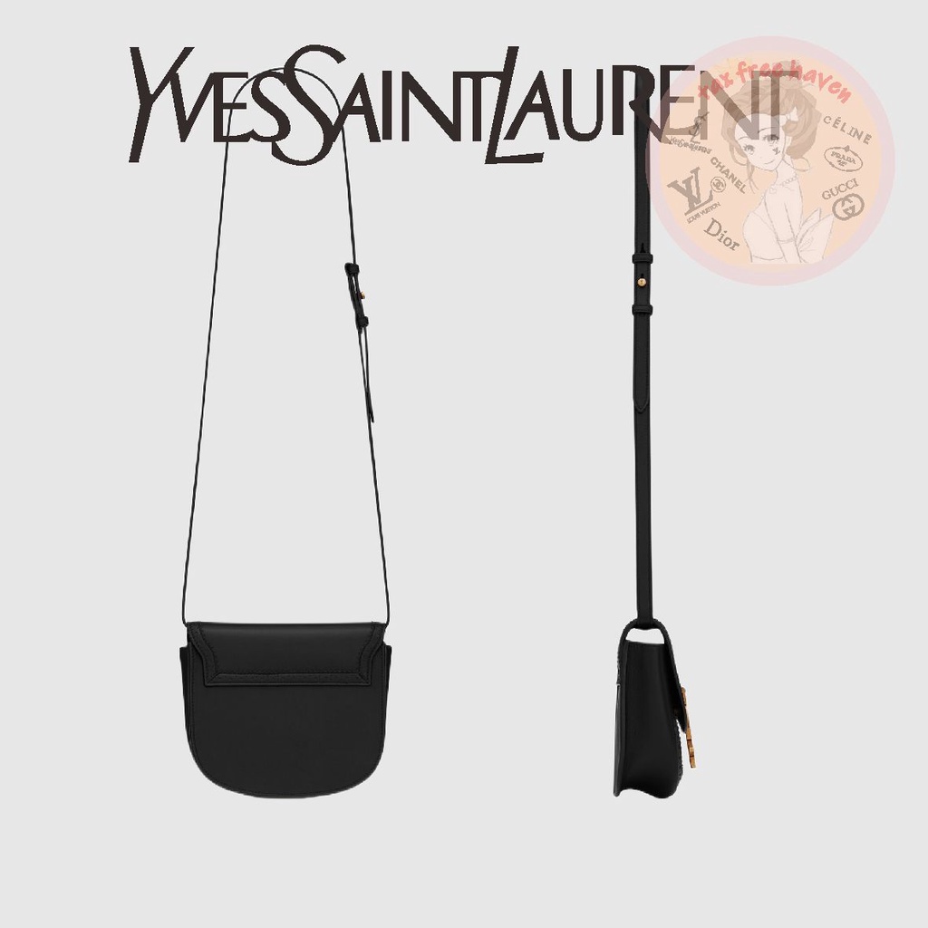 shopee-ถูกที่สุด-100-ของแท้-yves-saint-laurent-brand-new-kaia-small-shoulder-bag-in-matte-leather-and-matte-woven-le