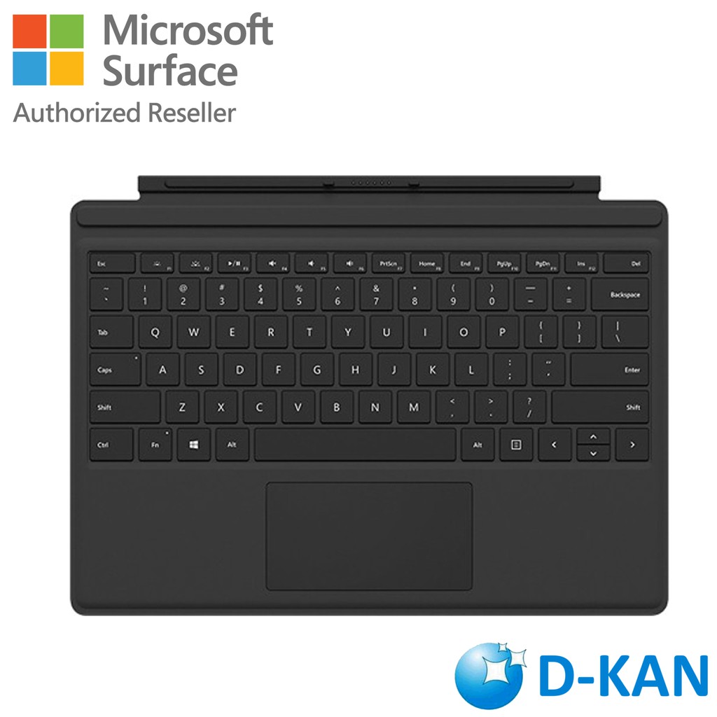 Microsoft Surface Pro Type Cover Thai-English Keyboard Color-Black Warranty  1 Year by Microsoft | Shopee Thailand