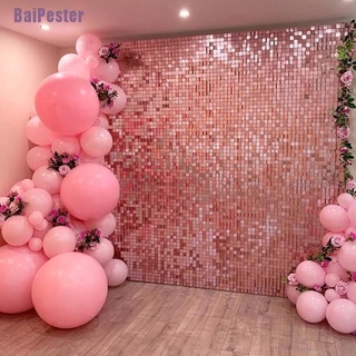 Baipester- + ผ้าม่านเลื่อม สําหรับตกแต่งพื้นหลัง ปาร์ตี้ งานแต่งงาน วันเกิด