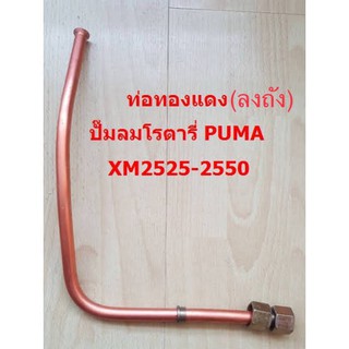 ⚙️[ราคาถูก] ท่อลงถัง ปั๊มลมโรตารี่ PUMA XM2525-2550 ท่อทองแดง ท่อฝาสูบต่อเช็ควาล์ว อะไหล่ปั๊มลม