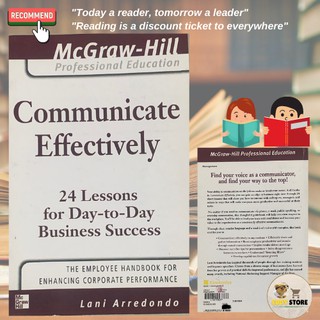 หนังสือ - Communicate Effectively for Business Professional Education - by McGraw Hill📚