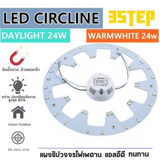 แผงไฟแม่เหล็ก LED CIRCLE MODULE มีให้เลือก แสงขาว,แสงนวล และ 3STEP 3สีในหลอดเดียว แบบใหม่สว่างกว่าเดิม แผงวงจรแอลอีดีกลม