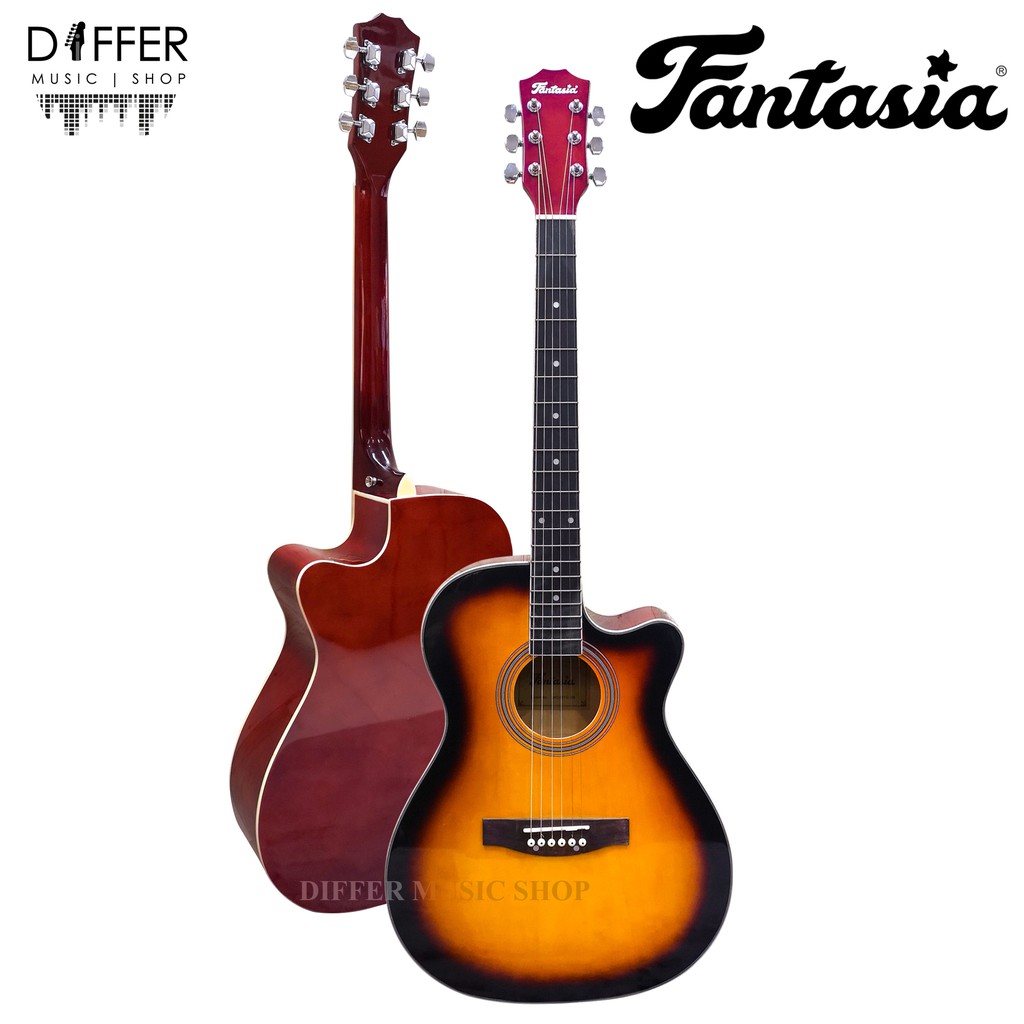 กีตาร์โปร่ง-40-fantasia-รุ่น-qag401g-สีซันเบิร์ด-เคลือบสีไฮกรอส-แถมปิ๊กพร้อมเซ็ทอัพให้เล่นง่าย