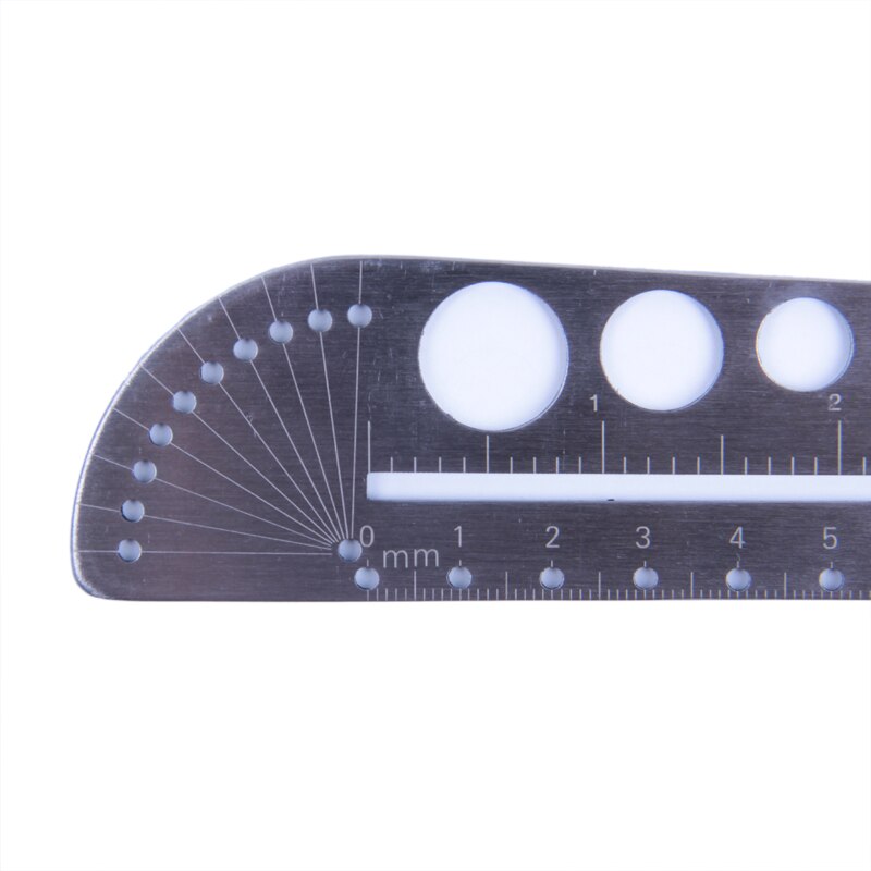 cnedc-26-3-3-9-cm-outdoors-multifunction-scale-tool-map-landmarks-compasses-ruler-protractor-stainless-steel-inner-hexagon-ruler