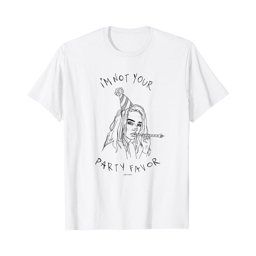 เสื้อยืดโอเวอร์ไซส์ใหม่สไตล์ขายร้อน-billie-eilish-im-not-your-party-favor-t-shirts-3xl