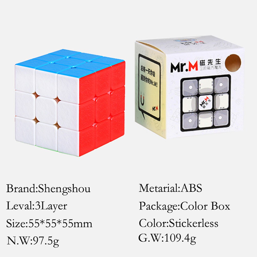 รูบิค-rubik-2x2-3x3-4x4แม่เหล็ก-shenshou-mr-m-stickerless-แกนแม่เหล็ก-หมุนลื่น-สีไม่ลอก