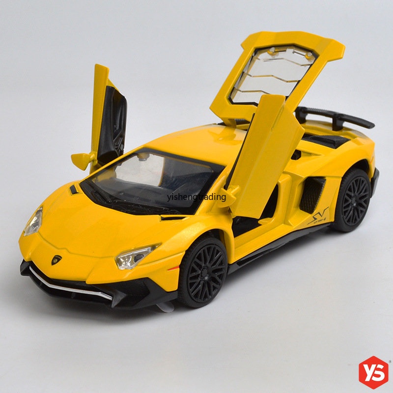 ภาพหน้าปกสินค้าโมเดลรถยนต์ แบบเหล็ก รุ่น Lamborghini-i LP750-4 Aventador ขนาด 1:32 จากร้าน yishengtrading.th บน Shopee