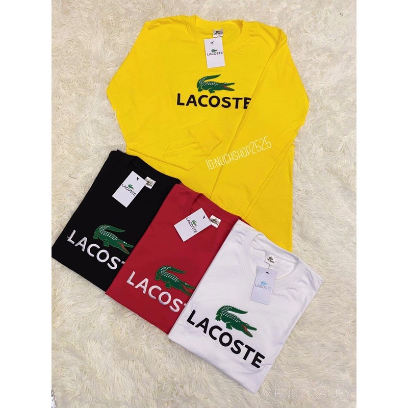 เสื้อยืดแขนยาว-lacoste