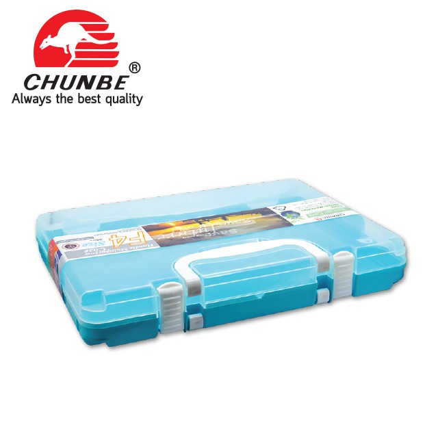 chunbe-กระเป๋า-pencil-box-f4-สีพาสเทล-document-bag-f4