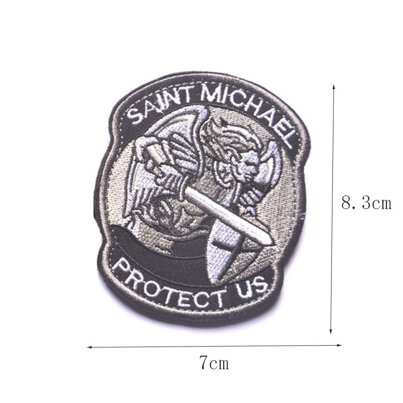 st-saint-michael-protect-us-embroidered-patch-tactical-military-army-operator-patches-with-hook-and-loop-fastener-backing
