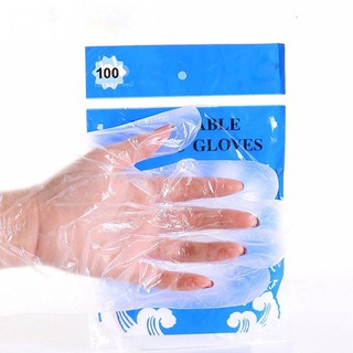 Disposable plastic Gloves ถุงมือพลาสติกกันเชื้อโรค