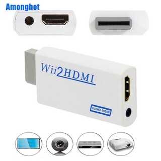 (Amonghot) อะแดปเตอร์เชื่อมต่อ Hd Wii To Hdmi 1080P 720P Upscaling พร้อมตัวเชื่อมต่อ 3.5 มม.