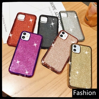 เคส I phone 12 promax tpu case Apple 12 ไอ12 ครับ mobile phone case with diamond on four sides iPhone 12 11 Pro Max XR XS x i11 plus I8 สนใจเคส i7+ se2020 protective case