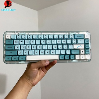 ภาพหน้าปกสินค้าGMK iceberg theme  keycaps pbt XDA profile Dye-sub 61 64 71 68 84 98 87 104 108  for mechanical keyboard ที่เกี่ยวข้อง