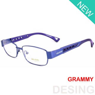 GRAMMY แว่นตา รุ่น 3150 สีม่วง กรอบแว่นตา ( สำหรับตัดเลนส์ ) ทรงสปอร์ต วัสดุ สแตนเลสสตีล หรือเหล็กกล้าไร้สนิม ขาสปริง