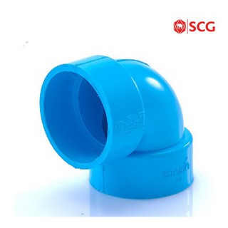 ข้องอ 90-บาง พีวีซีฟ้า ตราช้าง SCG ขนาด 3"(80mm) - 5"(125mm)