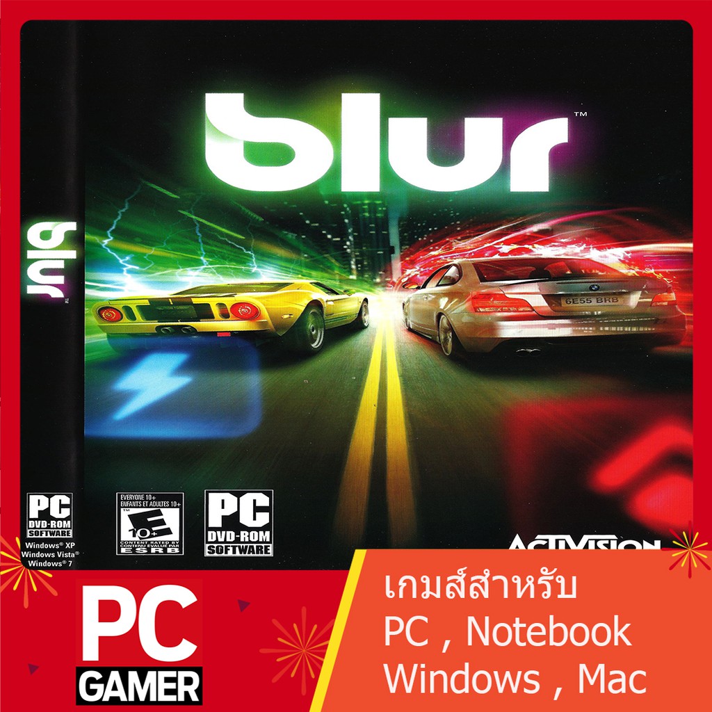 แผ่นเกมส์คอม-blur-แข่งรถ-สเป๊กไม่แรง-ภาพสวย