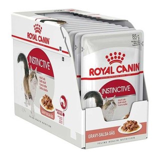 Royal Canin Instinctive Gravy Cat Pouch 12 ซอง รอยัลคานิน อาหารแมว สูตรสมส่วน สุขภาพดี